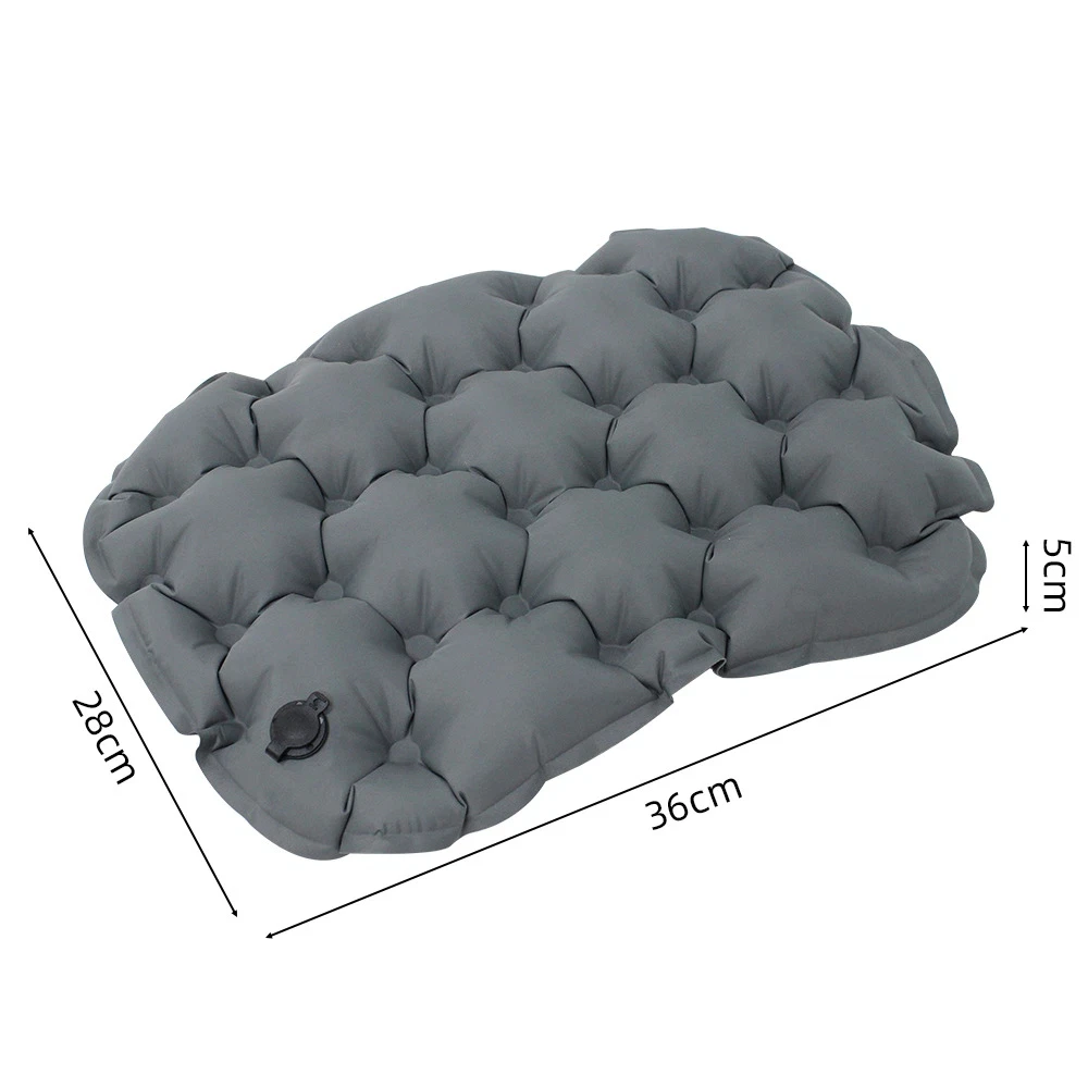 Aufblasbares Sitzkissen 36 x 28 cm für Outdoor, Camping, Wandern, Reisen, tragbar, bequem