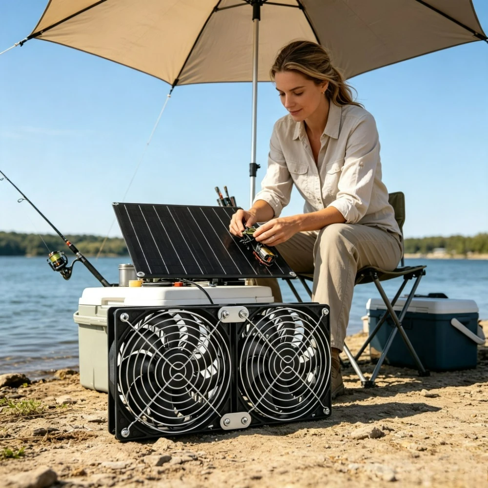 new-ipx7-weatherproof-solar-dual-exhaust-fan-set-15w-20w-with-solar-panel-quiet-200cfm-3200rpm-ventilation-cooling-for-chicken