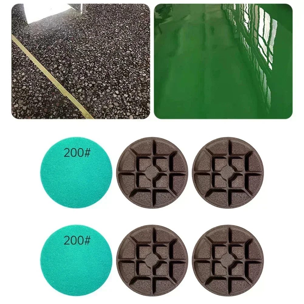 

6PCS Thickened Emery Grinding Disc 3 Inch 80mm Wet And Dry Polishing Pads With 50/200 Mesh Options For Granite Marble Concrete