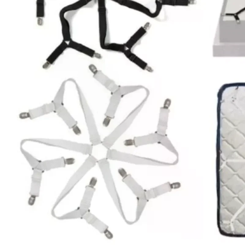 1PC Bed Sheet Holder Straps Adjustable Elastic Band Fitted Bed Sheet Holder Fasteners Suspenders Clip Suit