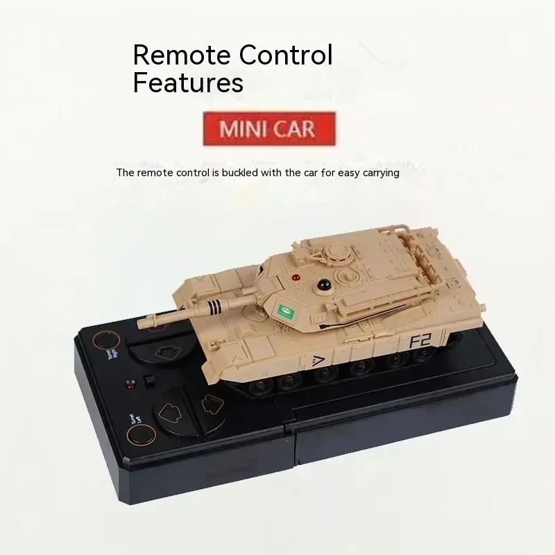 Rc Tank 777-584 Mini Remote Control Tracked Tank Tiger Tank Combat Military Tank Model Simulation Popular Kids Special Toy Gifts