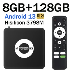 Q96 OHP 4K ATV Android13 TV BOX Hisilicon Hi3798M 8GB 128GB Quad Core Support 4K 4G 5G Dual Wifi USB3.0 Media player OTA top box