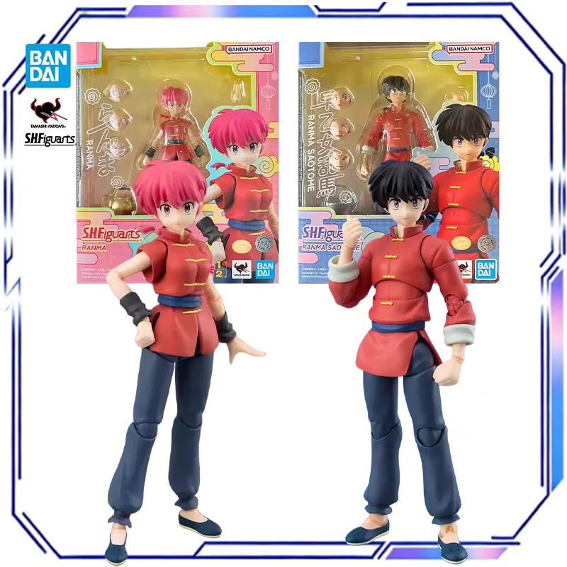 

Bandai Original S.H.Figuarts Ranma ½ Ranma Saotome Action Anime Figure Collectible Model Toy Gift for Boys