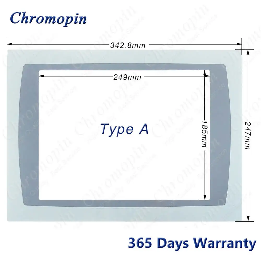 Imagem -03 - Capa Frontal para ab 2711p-t12c1d2 2711p-t12c10d2 2711p-t12c1d6 2711p-t12c10d6 2711p-rbt12 2711p-rdt12c d Tela Sensível ao Toque e Sobreposição