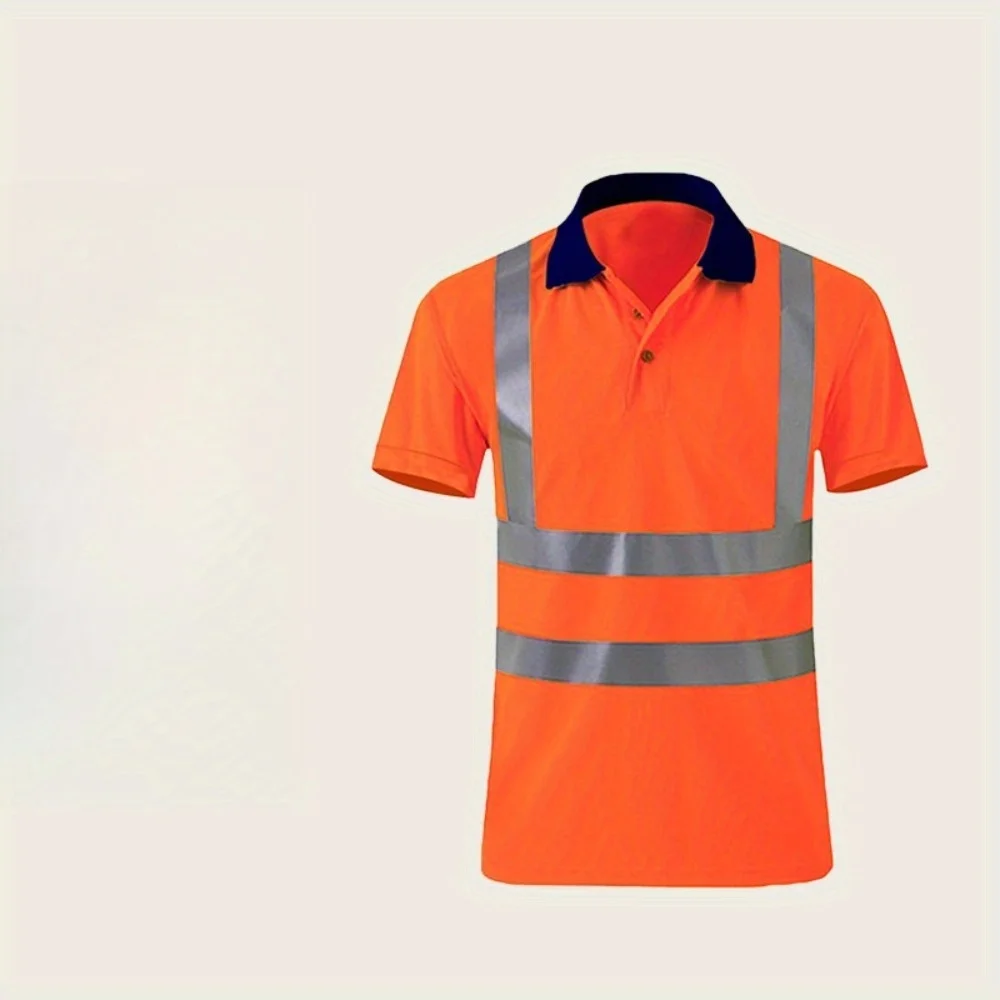 

Quick-drying High-visibility Reflective Strip Workwear, Fluorescent Green Design Ensures Work Safety
