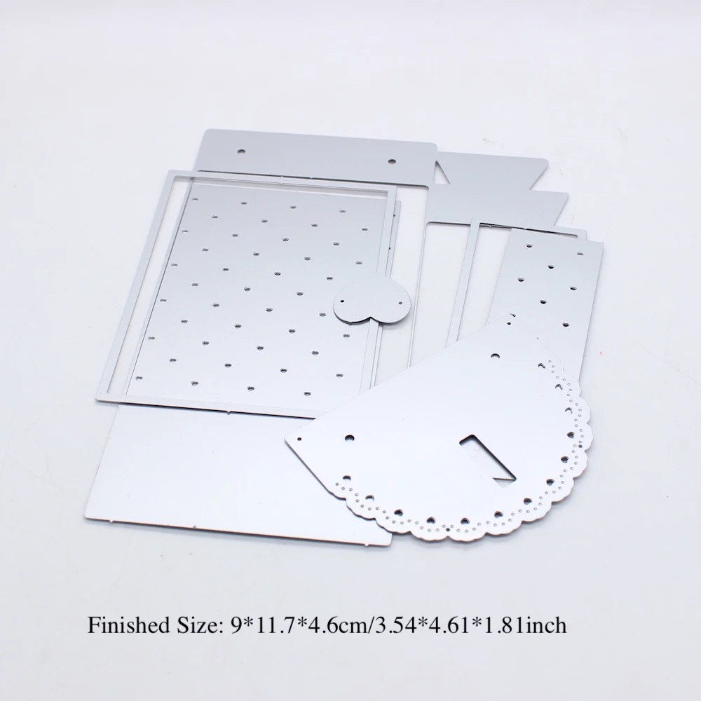 KSCRAFT Valentine Heart Box Metal Cutting Dies Stencils for DIY Scrapbooking Decorative Embossing DIY Paper Cards