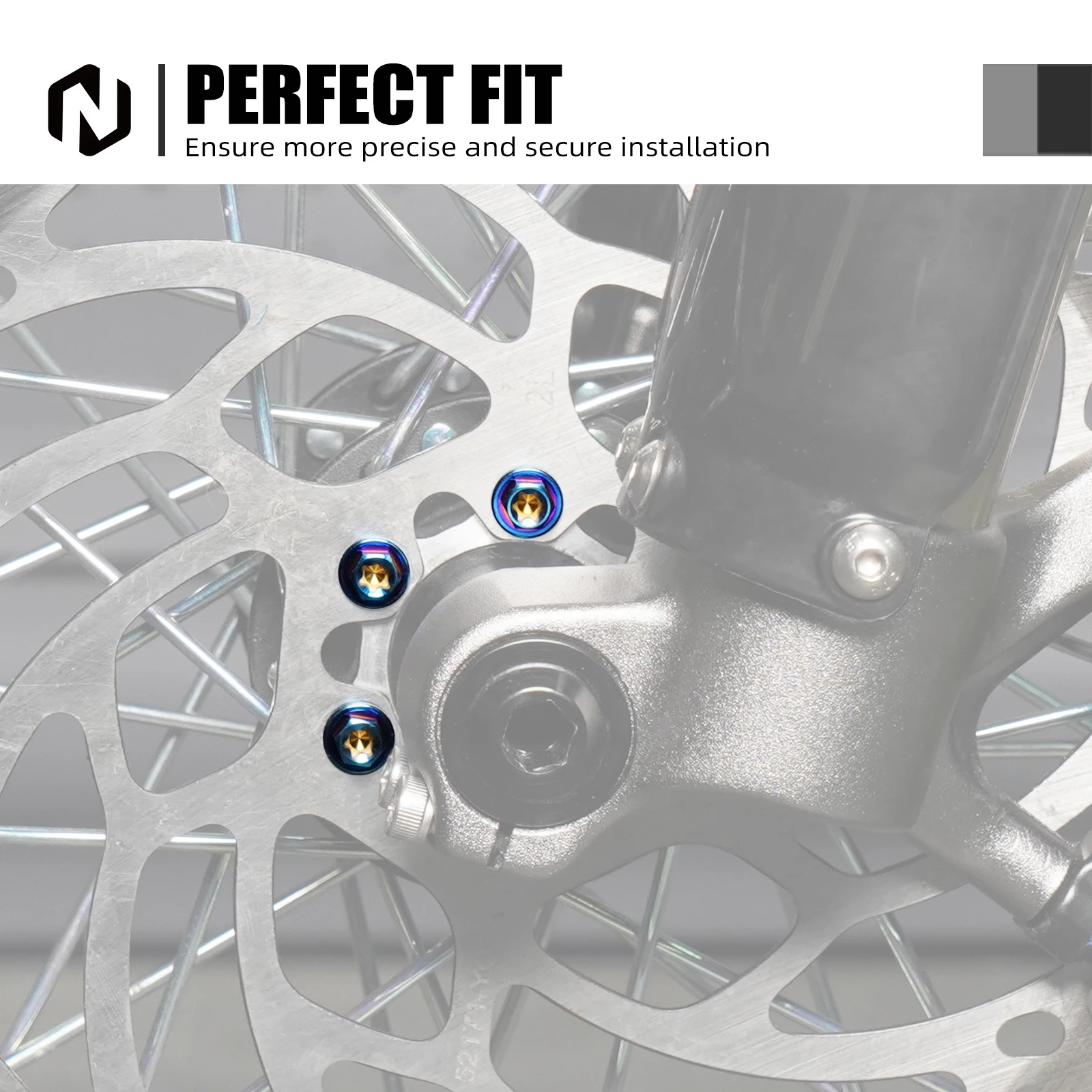 NICECNC Für 2025 2024 2023 Surron Light Bee X S L1E Surron Ebike M5X10 M6X13 Vorne Hinten Bremsscheibe Pad Schraube Kit Titan Bolzen – Detail 14