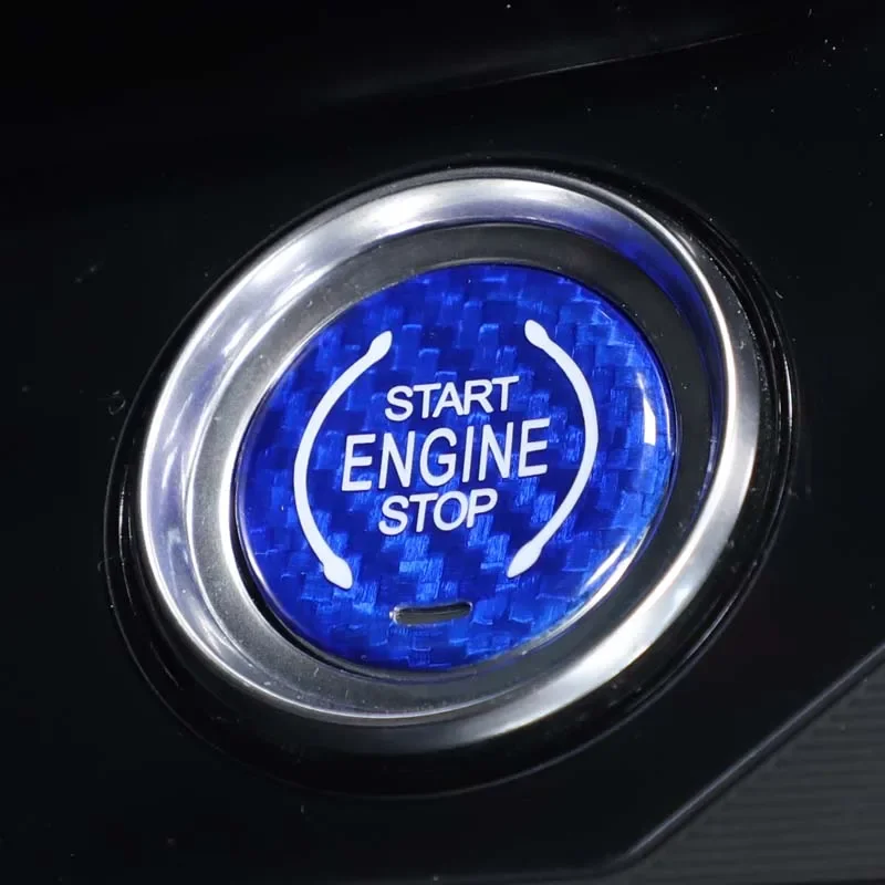 

Real Carbon Fiber Car Engine Start Stop Button Cover Trim Interior Car Accessories For Chevrolet Corvette C8 Z51 Z06 2020-2021
