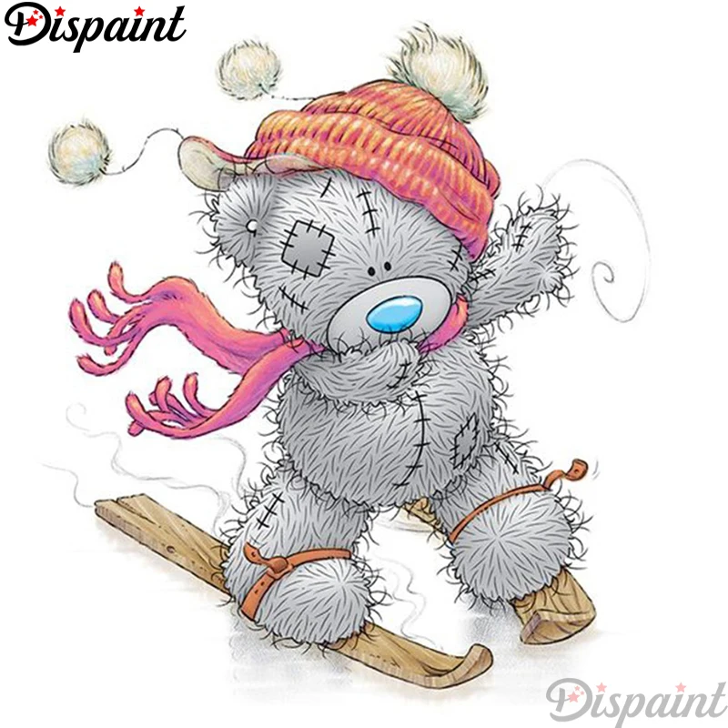 

Dispaint Full Square/Round Drill 5D DIY Diamond Painting "Cartoon bear" Embroidery Cross Stitch 3D Home Decor A12866