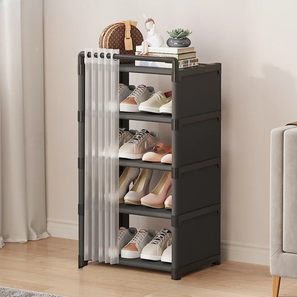 

Multilayer Dustproof Shoe Rack Space Saving Narrow House Furniture Multi-Layer Shelf Dustproof Shelf Shoe Rack Organizer Cabinet