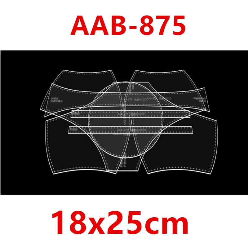 Ręcznie robiony skórzany kosz na owoce Torba do szycia Wzór Twarda akrylowa forma Szablon 18 cm * 25 cm