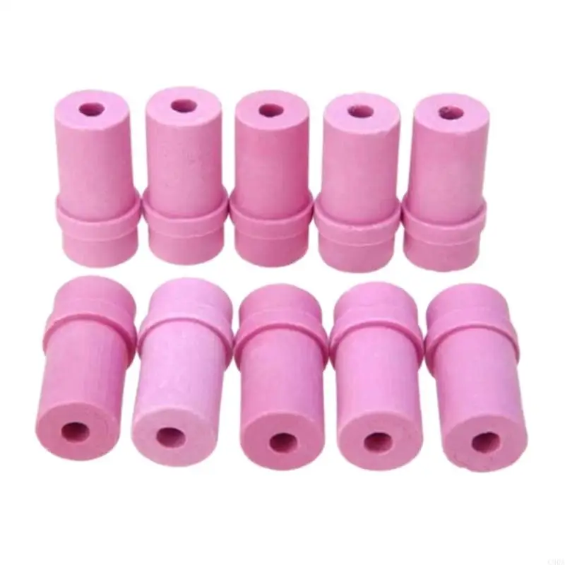C90A 10pcs Ceramic Buzzle TIPS SAND BLASTER GUR ACCESSOIRES PINCES CERAMIQUE ROSE
