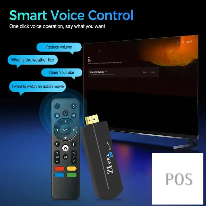 Z1 Stick H313 2Gb + 16Gb Rom Stickกล่องทีวี 4K Android 11 Atv Ui BtเสียงระยะไกลFire Tv Stick 4K Vs Fire Stickทนทาน-EU Plug-PO