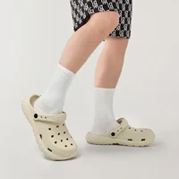 2026 Women and Men's Hole Shoes Summer Non-Slip Outdoor Sandals Closed Toe Shit Feeling Beach Slippers Thick Bottom Soft Bottom 6