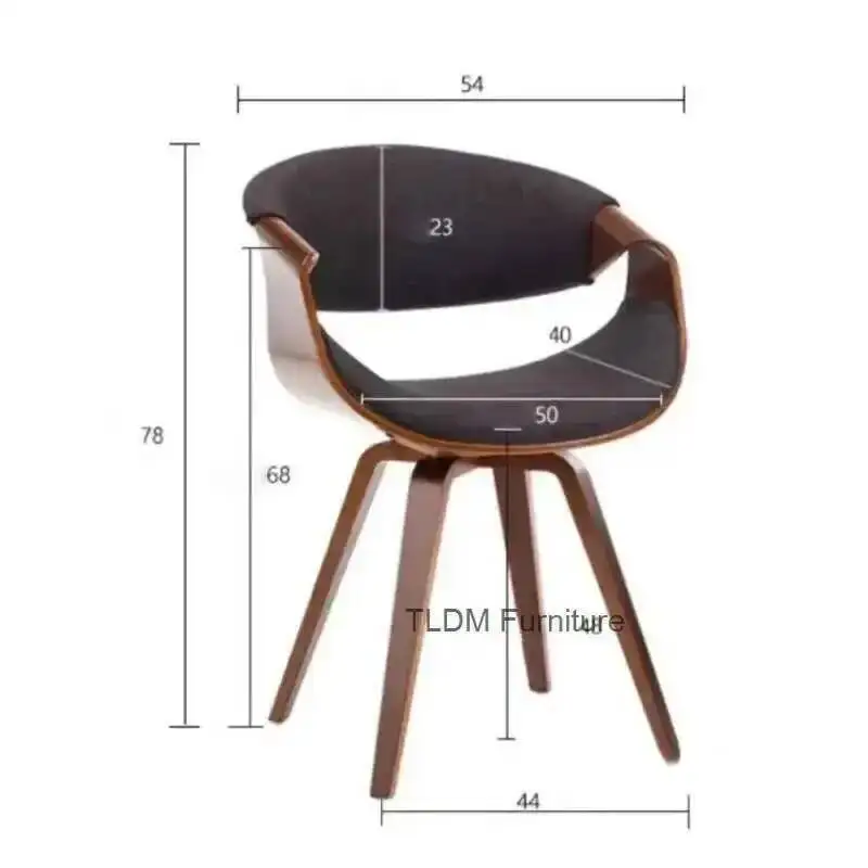 Restaurant Nordic Creative Minimalist Home Dining Chairs Kitchen Backrest Armchair Living Room Furniture Leisure Chair b l