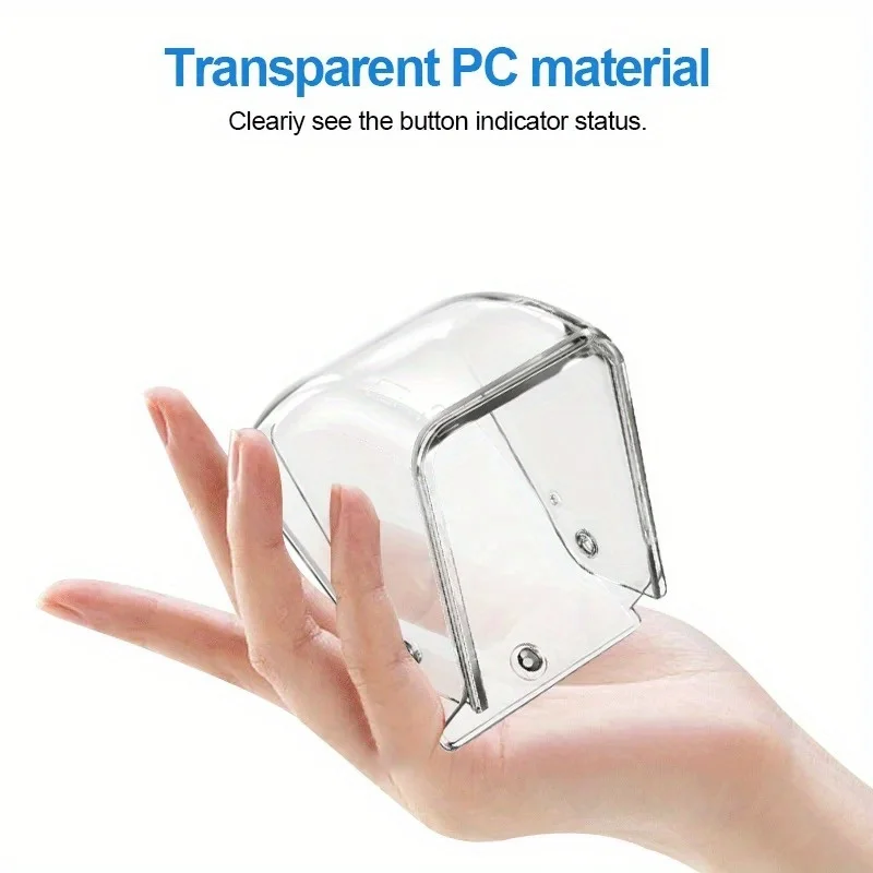 1 PC Wireless Doorbell COVER กันน้ํากลางแจ้ง Call COVER โปร่งใสประตูป้องกันฝุ่นแหวน Bell ปุ่ม Rain COVER