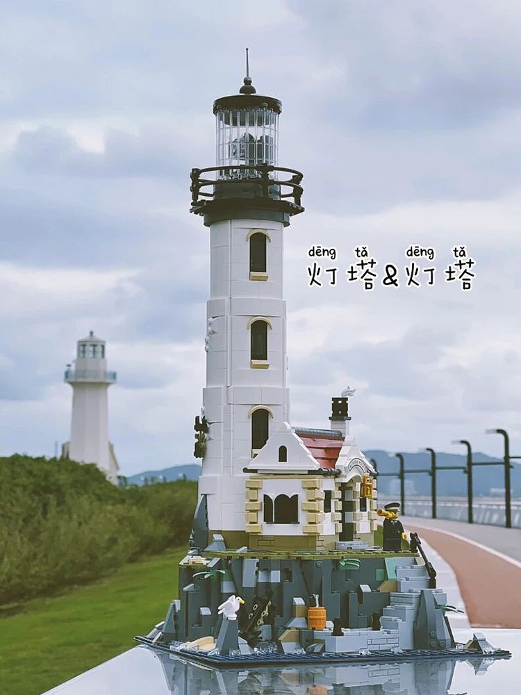 New 2065pcs Electric Lighthouse 21335 Model Building Block Motorised Bricks Assembly Kids Toys For Children Christmas Gifts