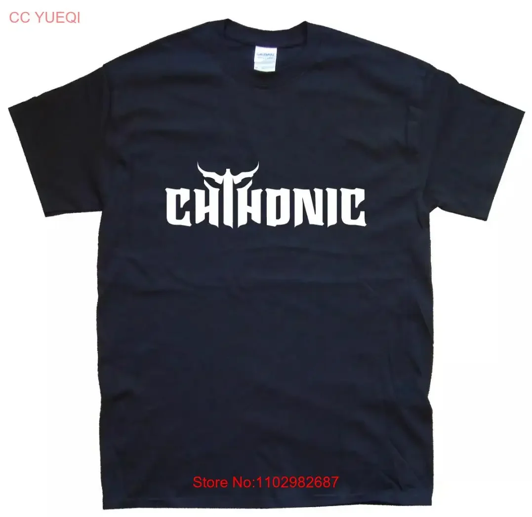 ФУТБОЛКА CHTHONIC размеров S M L XL XXL 3 4, черно-белая винтажная стираная удобная универсальная слегка графическая верхняя одежда для повседневного ношения