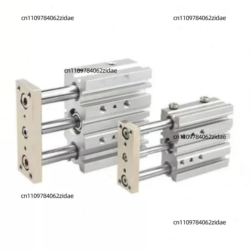 For MCGB-23 Guide Rod Cylinder 12/16/20/25/32 Bore 10-100 Stroke Mini Double Rod Pneumatic Components