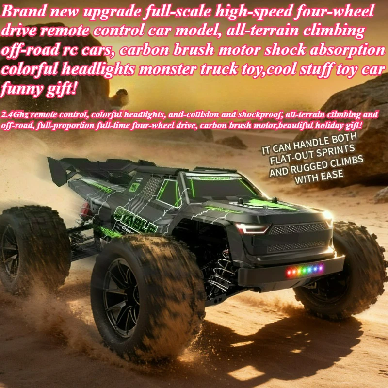 Cool Stuff Funny Gift-Full-scale High-speed 4WD Rc Truck,Climbing Off-road Rc Car,Remote Control Car,Monster Truck,Toys for Boys