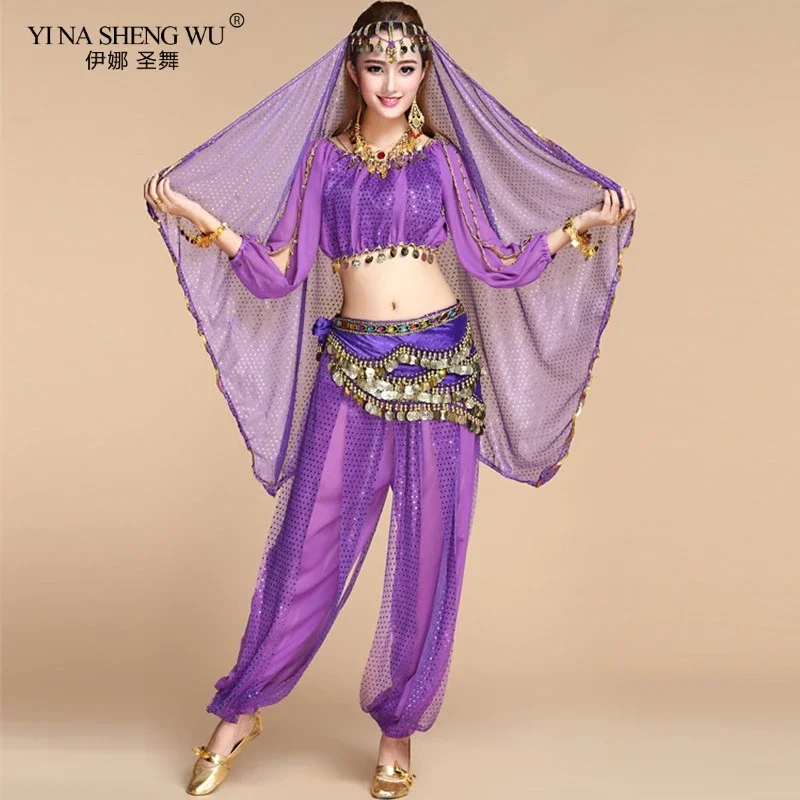 Indian Belly Dance Costumes Adult Egyption Egypt Belly Dance Costume Bollywood Costume Indian Dress Bellydance Dress 8pcs/Set