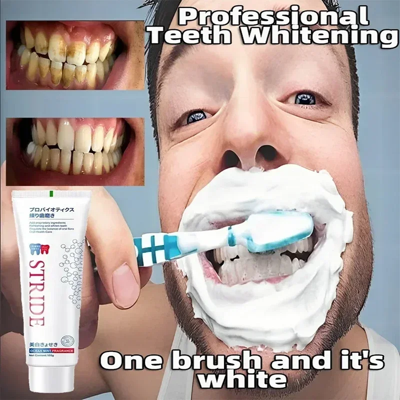 Teeth Whitening Toothpaste Remove Dental Plaque Calculus Fresh Breath Oral Cleaning Care Preventing Periodontitis Dental Tools