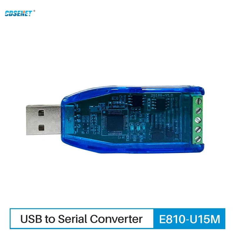 USB to Serial Converter 3.3V TTL CDSENET E810-U15M 600w TVS Lightning Protection Industrial Grade Small Size