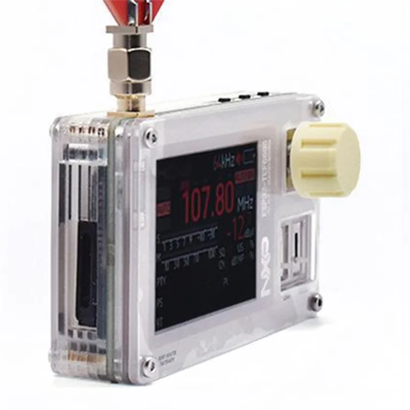 -ABAB ESP32 راديو صغير TEF6686 DSP مع هوائي حلقي كامل النطاق JAS استقبال Radiojas