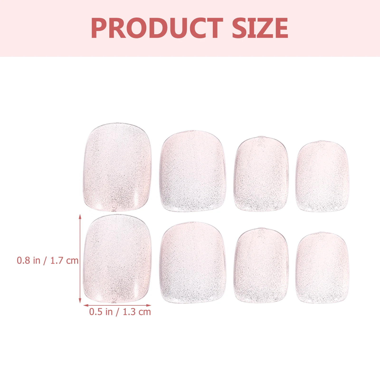 24Pcs Glitter Design Fake Nails Press on Women Faux Nails Manicure Art Supplies DIY Decorative for Wedding Birthday Prom