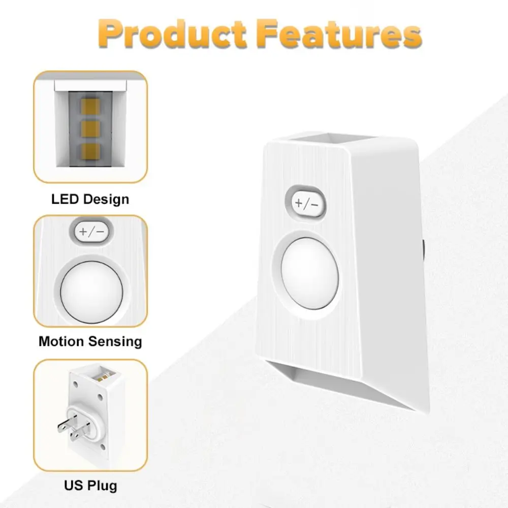 Auto on/Off Motion Sensor LED Night Light Portable Small Human Body Induction Lamp Mini Auto Shutdown Wireless Nightlight Closet