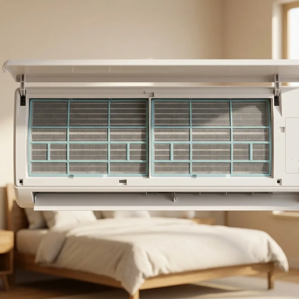 for Air Conditioner Dust Filter Set 2 Pieces for 1P 1.5HP Split AC Units Indoor Unit Mesh Screen 34.3x27.3cm 28.7x27cm