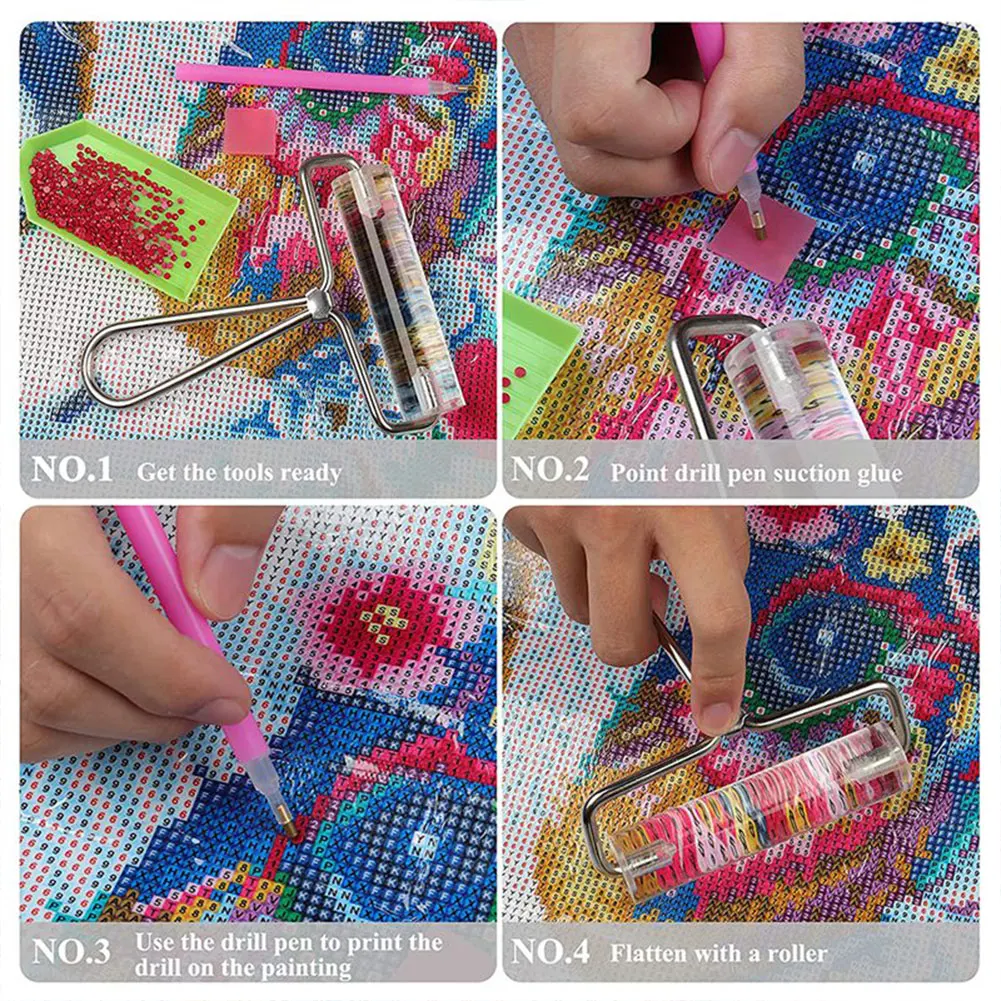DIY Diamond Drawing Roller Acrylic Printing Glue Stick Full Diamond Mosaic Sticking Tightly Rolling Tools Accessory