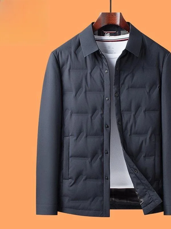 

Lightweight Padded Jaet Men's Casual Stand Collar down Coat Luxury Winter New Busin Sle Simple Design Outdoor Sportswear