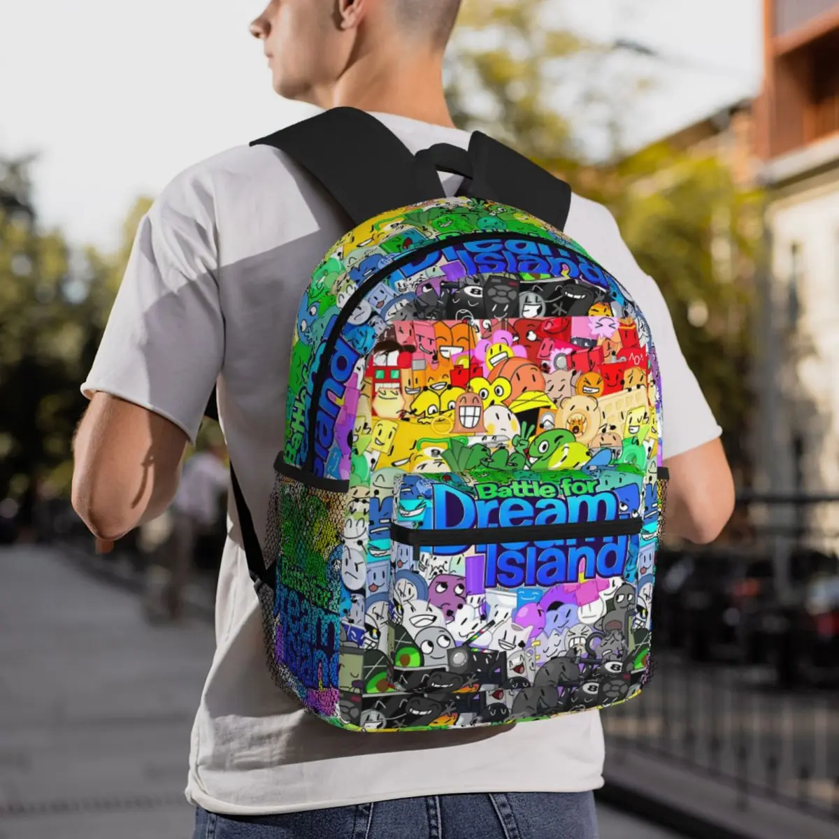 حقيبة ظهر BFDI Cast 2024 حقيبة ظهر ذات سعة كبيرة للأطفال حقيبة كتب مدرسية حقائب كتف للرجال والنساء #2