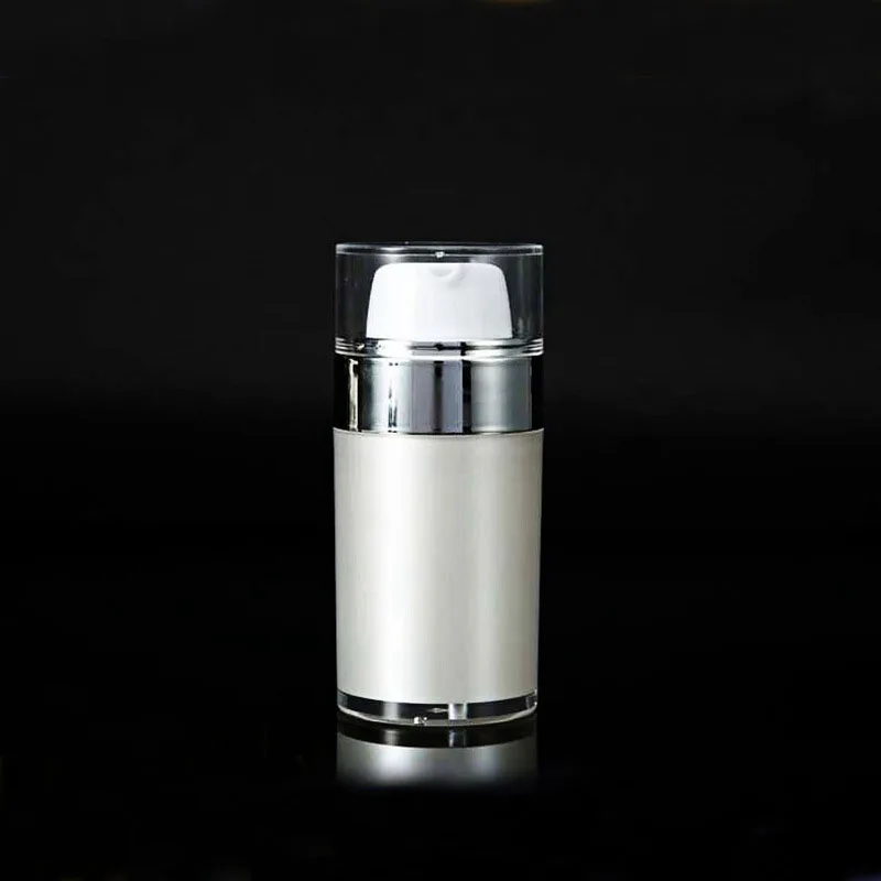 30Ml 50Ml Pomp Fles Cosmetische Jar Acryl Crème Hervulbare Blikjes Vacuüm Fles Pers Zalfpotje Flesjes Airless Cosmetische container