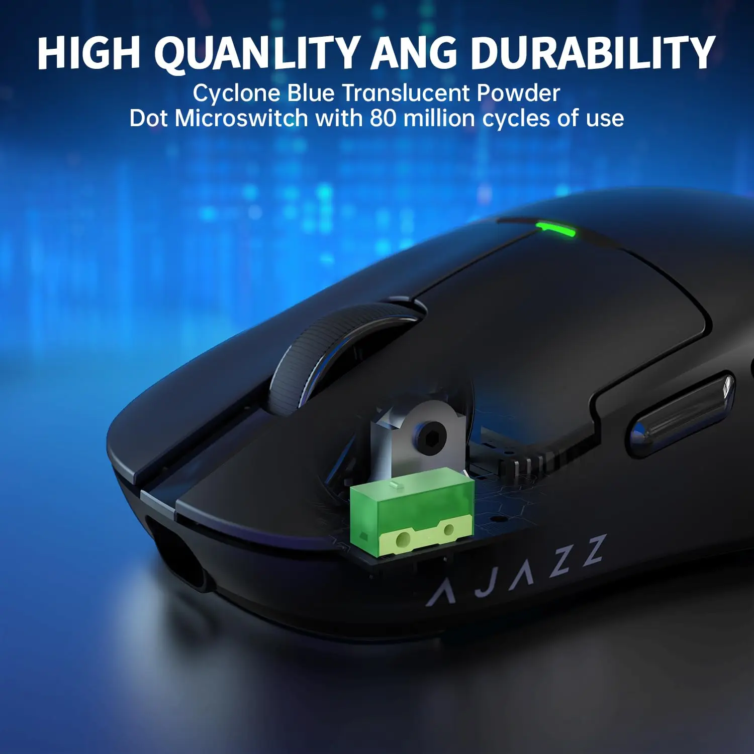 Imagem -05 - Ajazz-mouse para Jogos Leve com Doca de Carregamento Magnético Modo Duplo Mouse para Escritório Sensor Paw3395 até 26kdpi 2.4g Usb-c 56g Aj159p