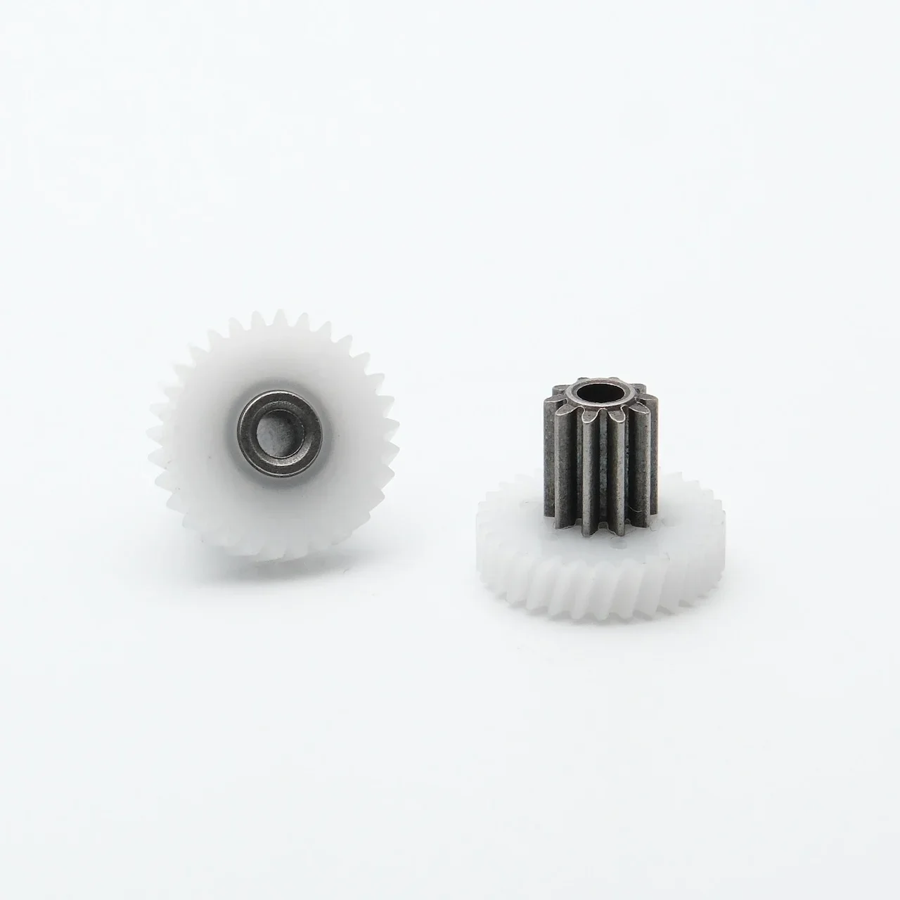 10T 30T 2.5mm POM Double Gear Plastic DIY Model Motor Right-Handed Helical Gear