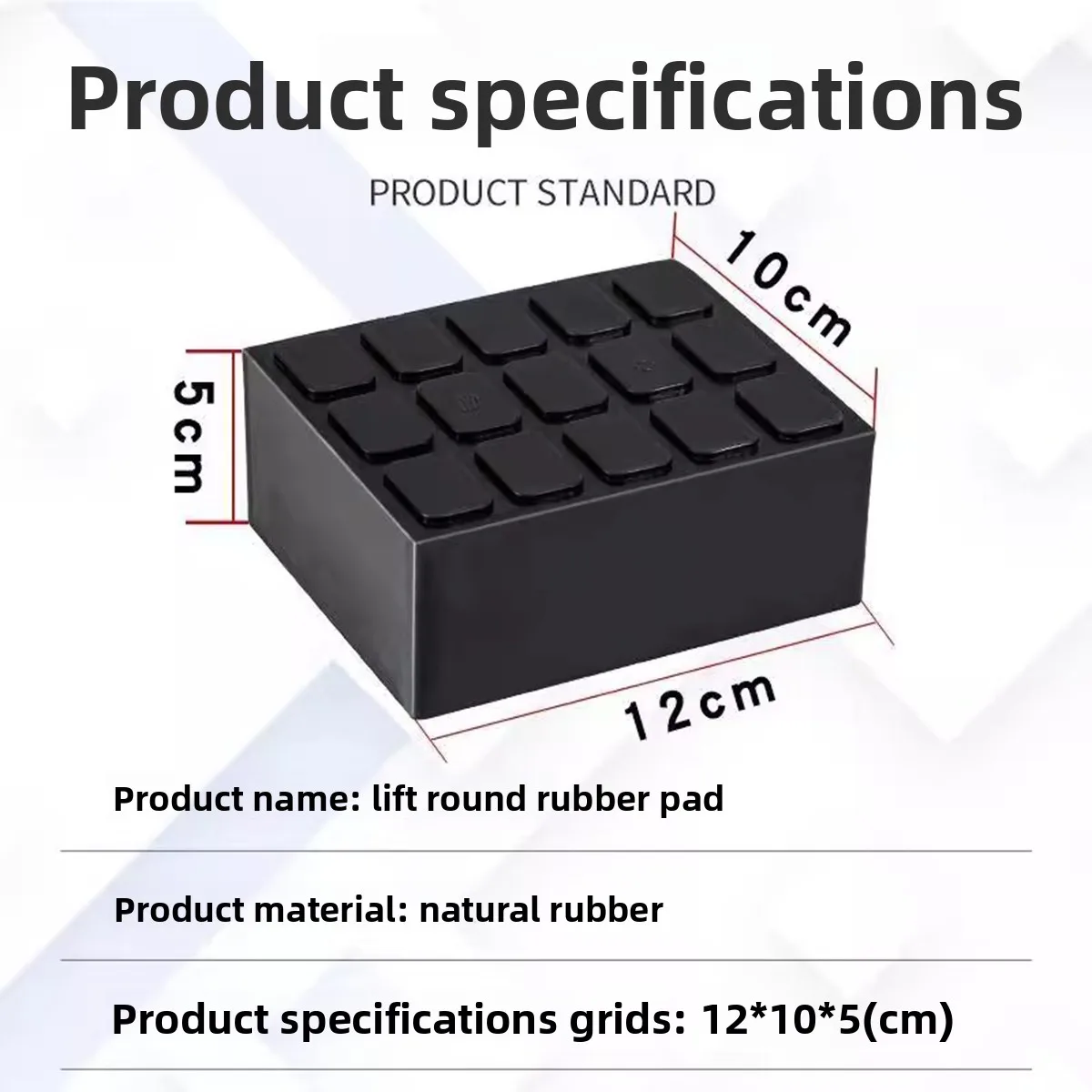 

Scissor Lift Rubber Cushion Block Height Thickening Cushion Top Car Rubber Pier