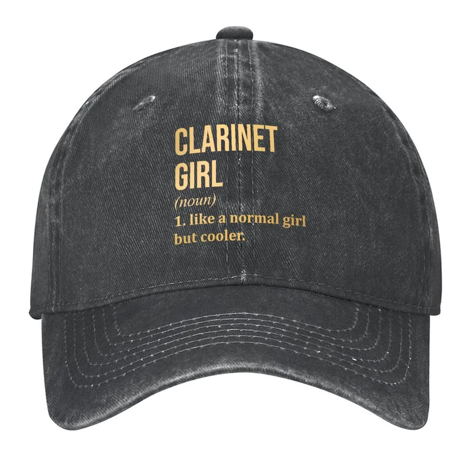 

Clarinet Girl Definition Clarinet in Gold Baseball Cap Military Cap Man luxury caps derby hat Bobble Hat Caps Male Women's