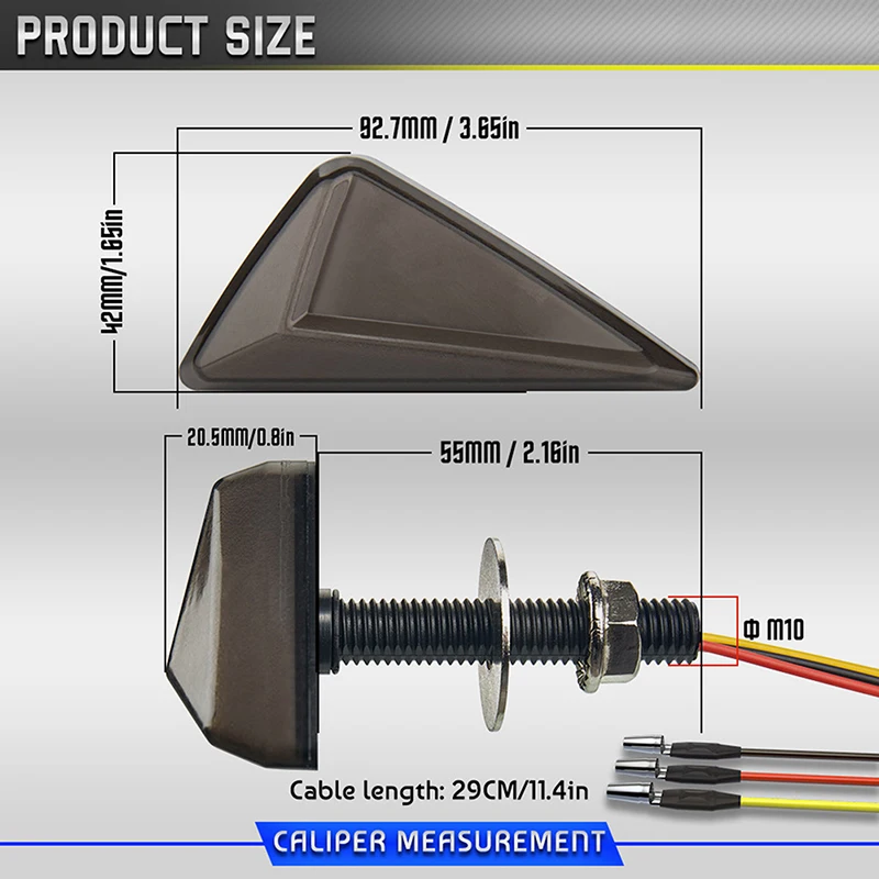 Luces LED de señal de giro para motocicleta, lámpara ámbar apta para Yamaha RS150, V1-V2, R15, MT15, MT25, NINJA, ZX-250, LAMPU, DEPAN, 2 uds.