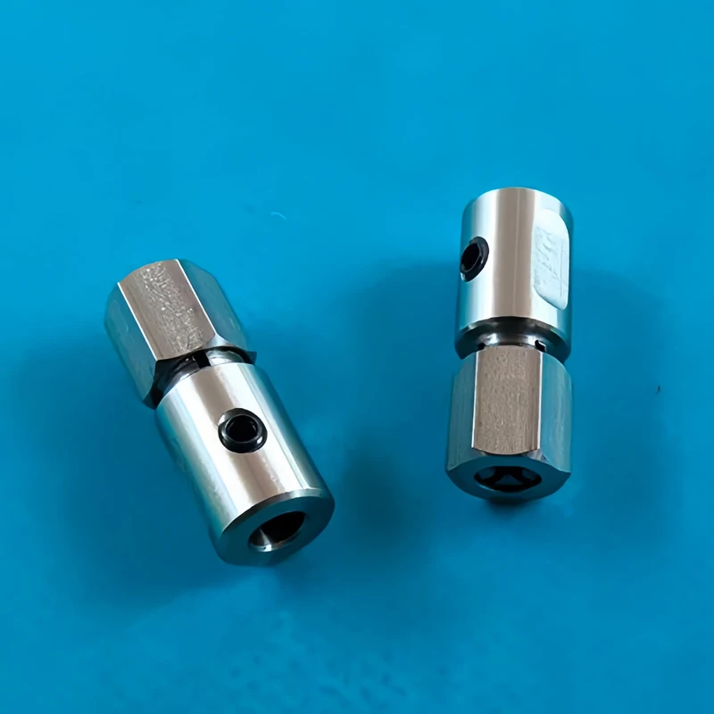 2PCS Mini Hydro Model Electric Boat Stainless Steel Lock Coupling 4-2mm 4-1.5mm Motor Shaft Connector Drive Shaft Metal Coupler