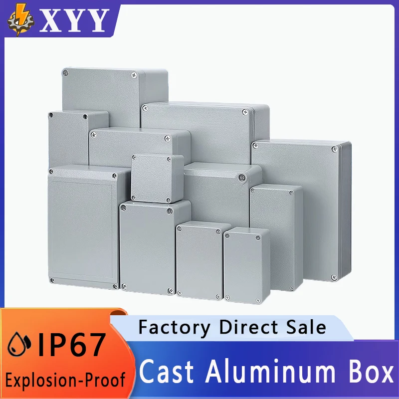 

IP67 Waterproof Cast Aluminum Junction Box for electronic project Outdoor Explosion-proof Electrical Industry Enclosure Case