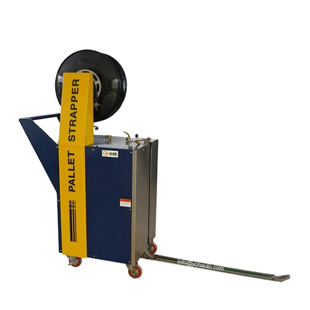 Moving Strapping Machines Industrial Using Wooden Case Movable Banding Machine with CE Certification