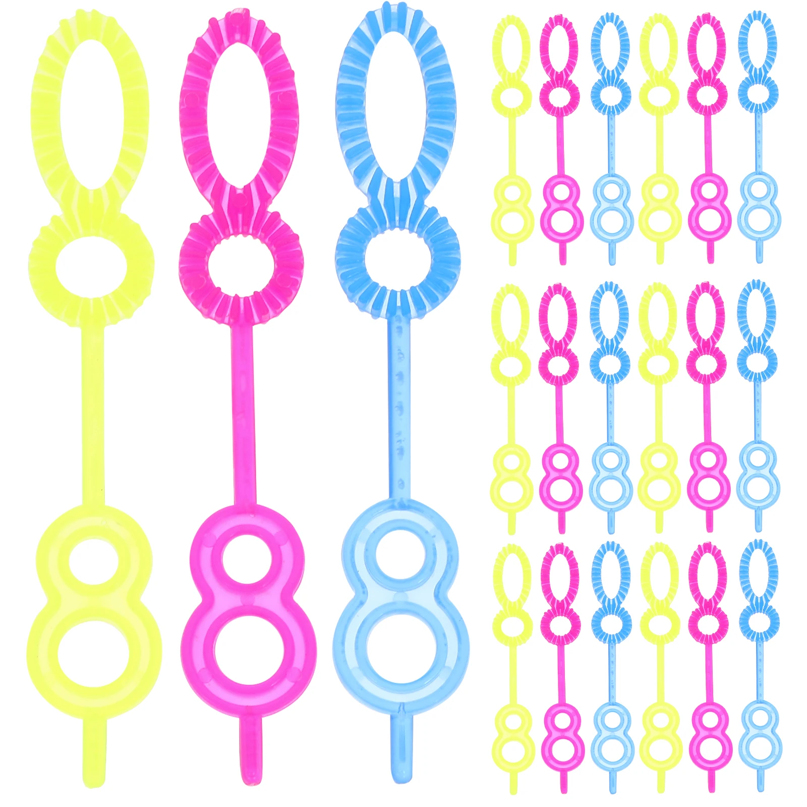 100Pcs Creative Bubble Blower Stick Funny Bubble Making Wands Interesting Bubble Maker Toys for Children Kids Teens (Random Colo