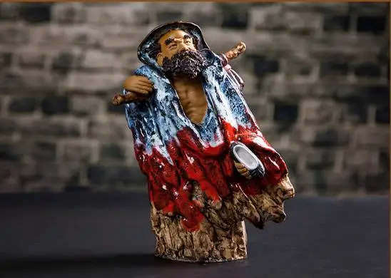 Character decoration Shiwan kiln ceramic statue ----Passerby statue