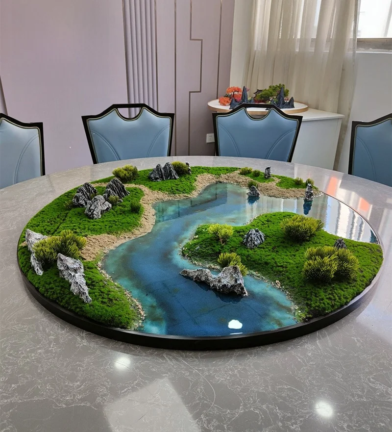 

Elegant round Table Centerpiece Restaurant Simulated Flower Decorative Item Simple Design Tabletop Decoration High-end Scenic...