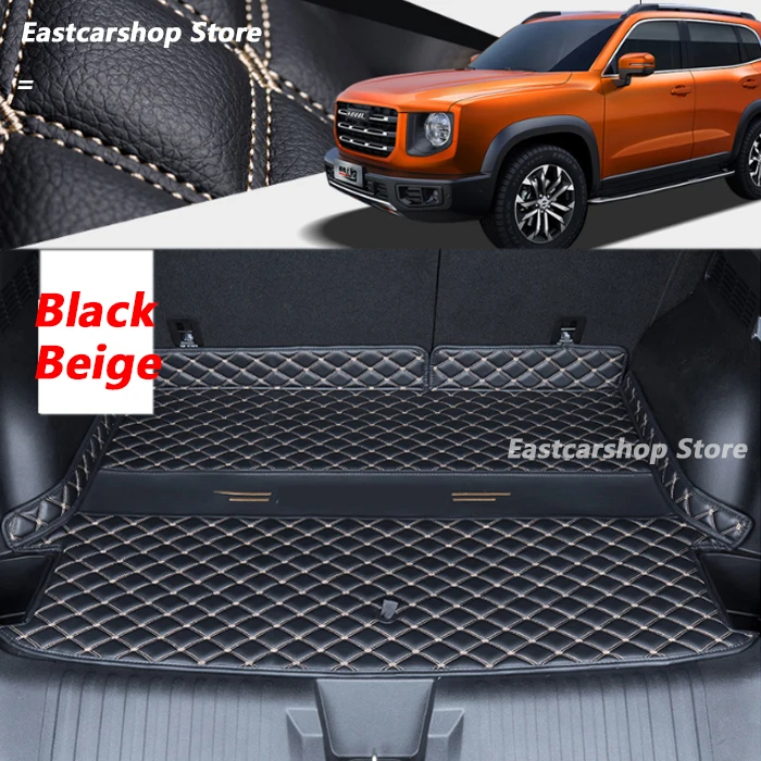 

For Haval Dargo 2021 2022 Car Rear Trunk Mat Cargo Boot Liner Tray Rear Boot Luggage Decoration Pad Protective Accessories