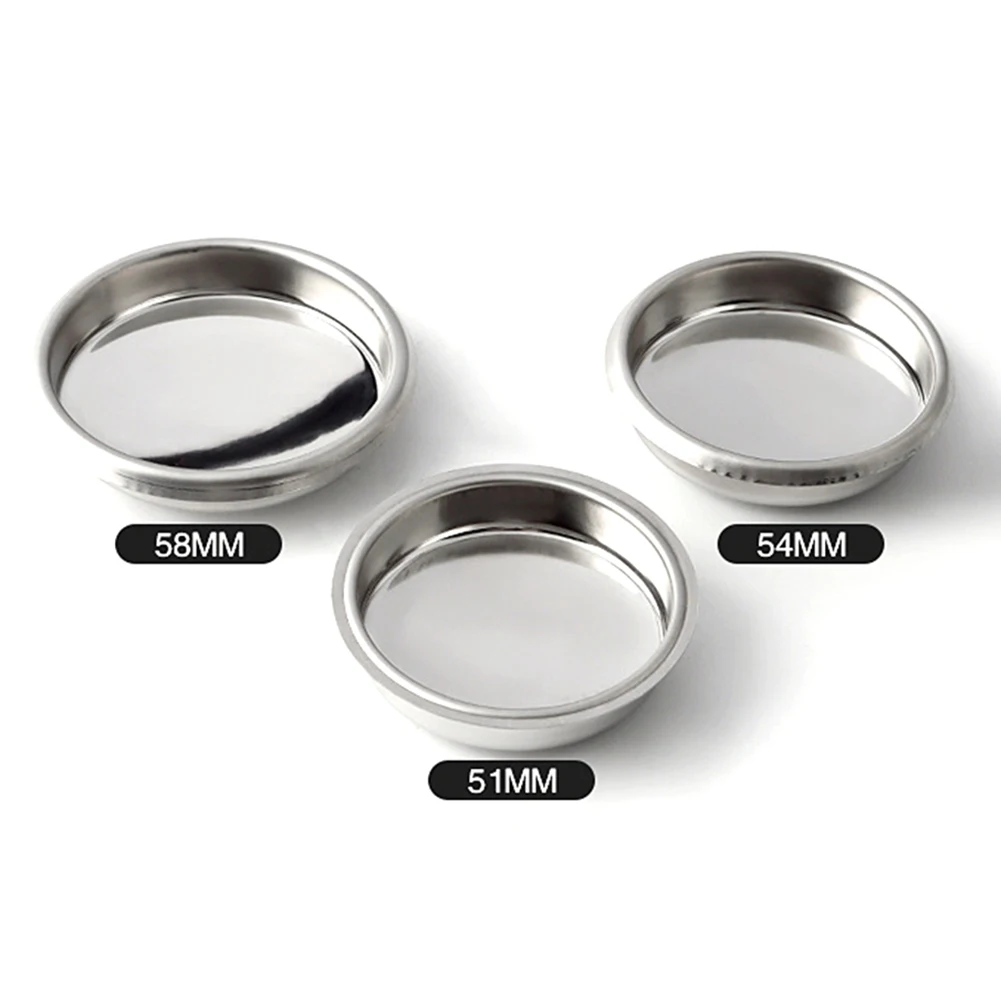 Coffee Machine Cleaning Tool Stainless Steel Blind Filter Basket for Effective For Back Flushing Sizes 51mm 54mm 58mm