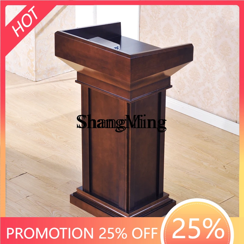 

ZYY Exquisite Solid Wood Lecture Desk Welcome Shopping Guide Consultation Reception Teacher Wedding Presiding Oath Desk