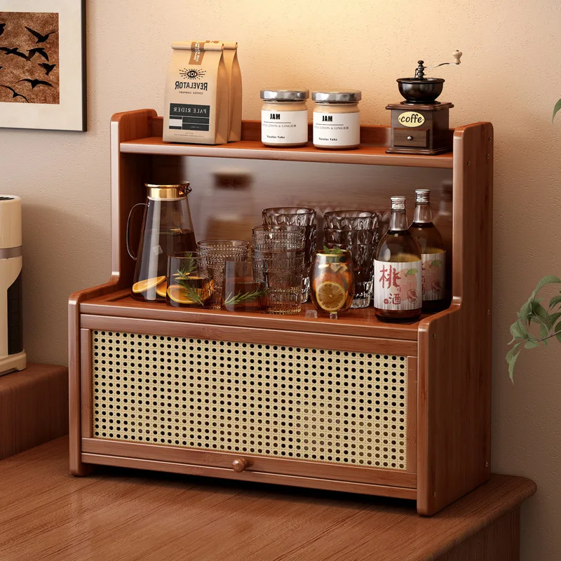

Multifunctional Kitchen Countertop Organizer Seasoning Rack Dustproof Storage Shelf Bathroom Counter Shelf Home Storage Holder